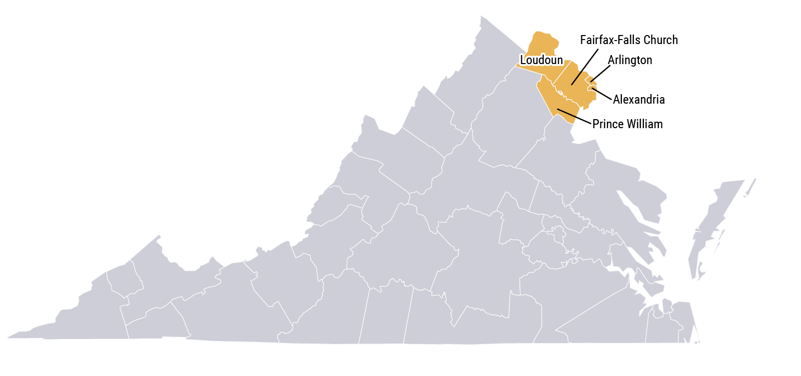 Virginia 988 region 2 map