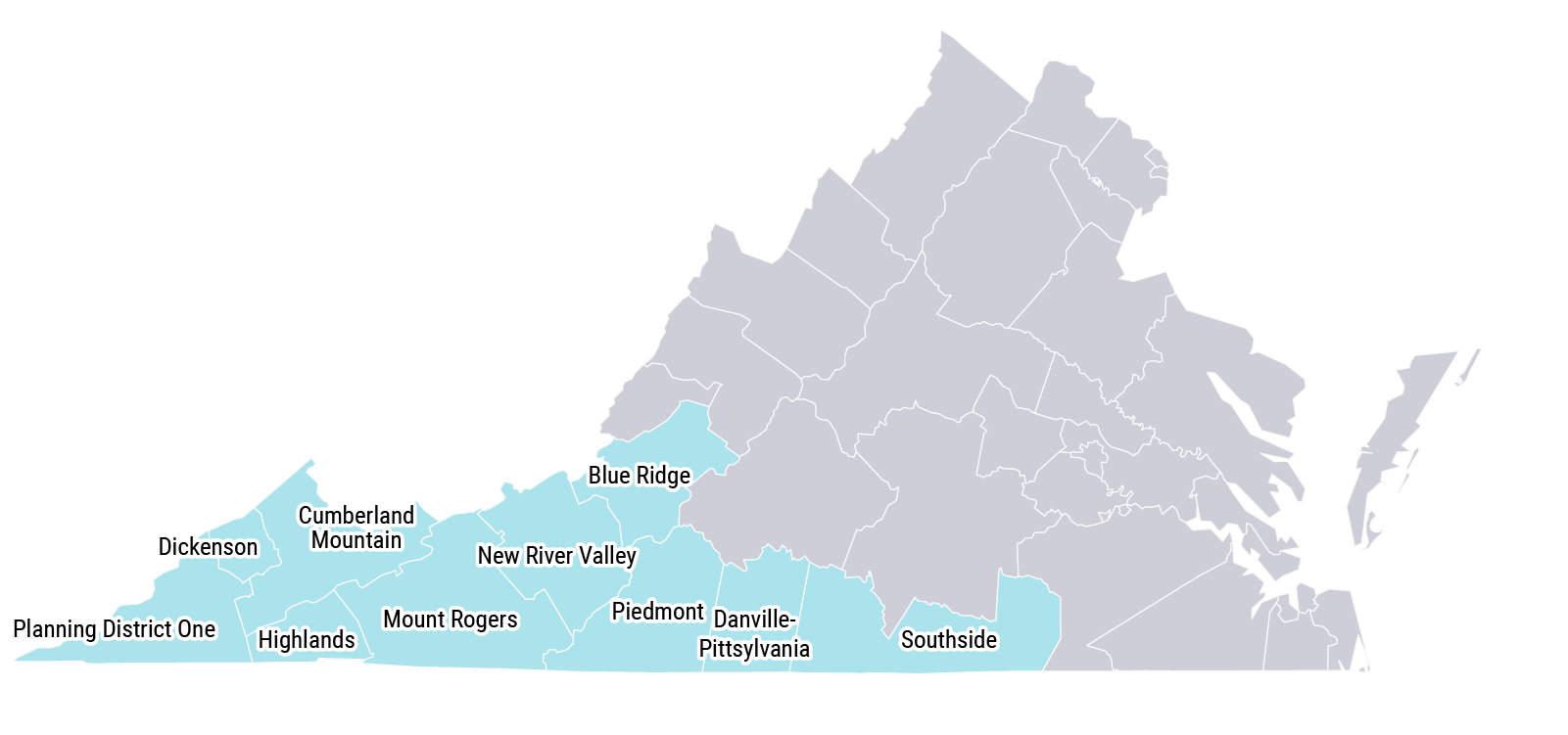 Virginia 988 region 3 map