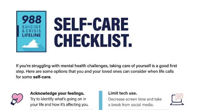 988VA self care checklist