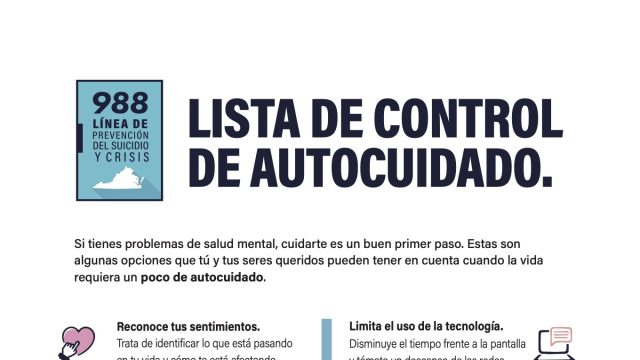 Spanish Info Sheet - Self Care Checklist